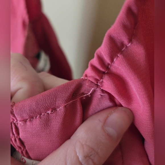 Abercrombie & Fitch Pink Long Sleeve Corset Seamed Mini Dress - Picture 7 of 8